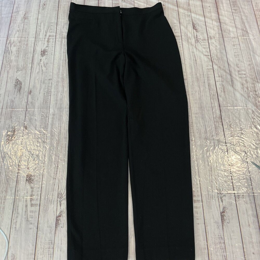 Jones New York Sport Stretch Dress Pants Womens  Black Straight Leg Size 12